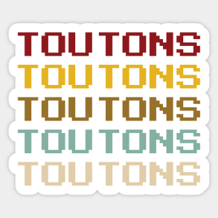 Toutons || Newfoundland and Labrador || Gifts || Souvenirs || Clothing Sticker